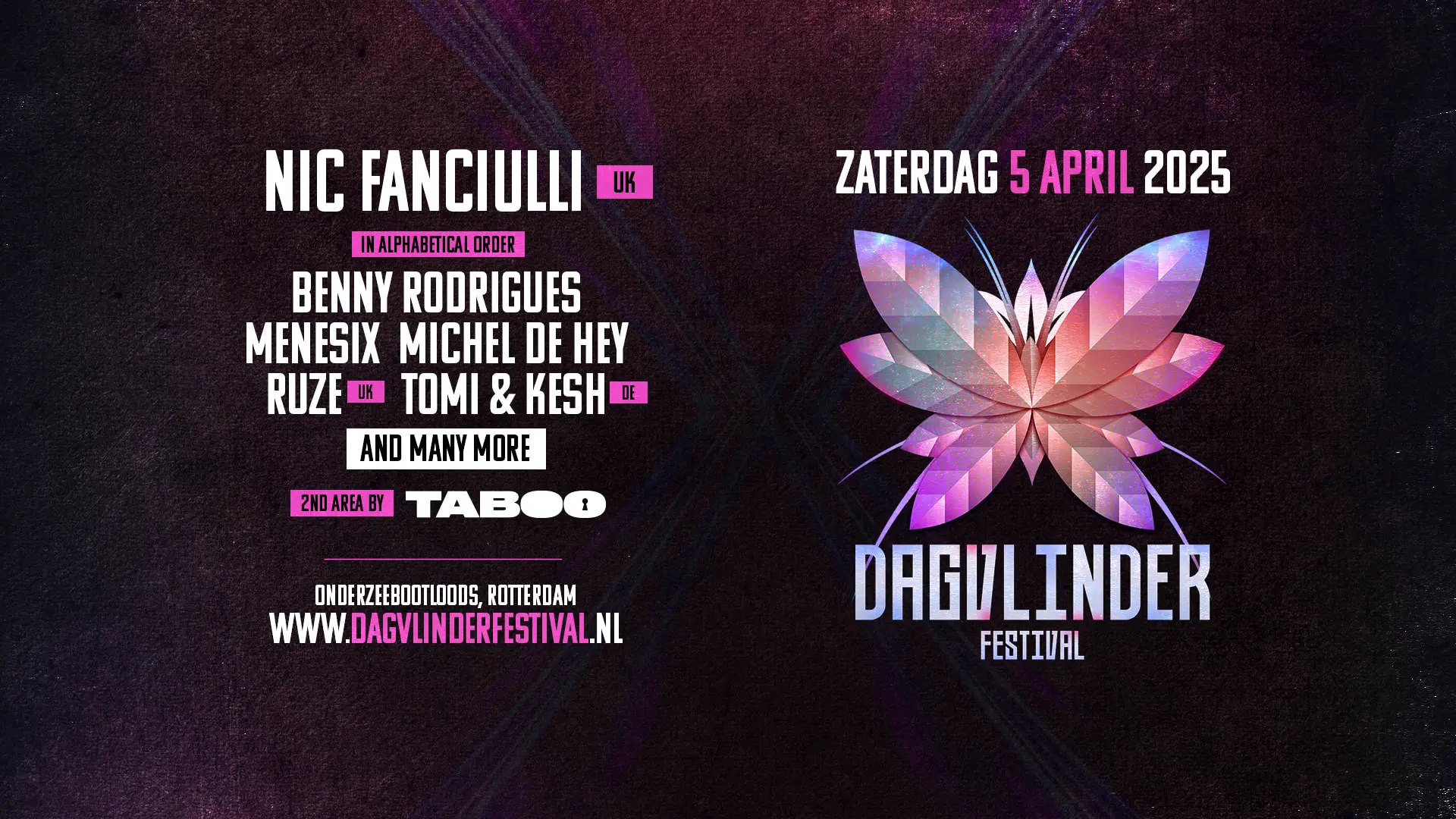 TABOO AT DAGVLINDER FESTIVAL event poster