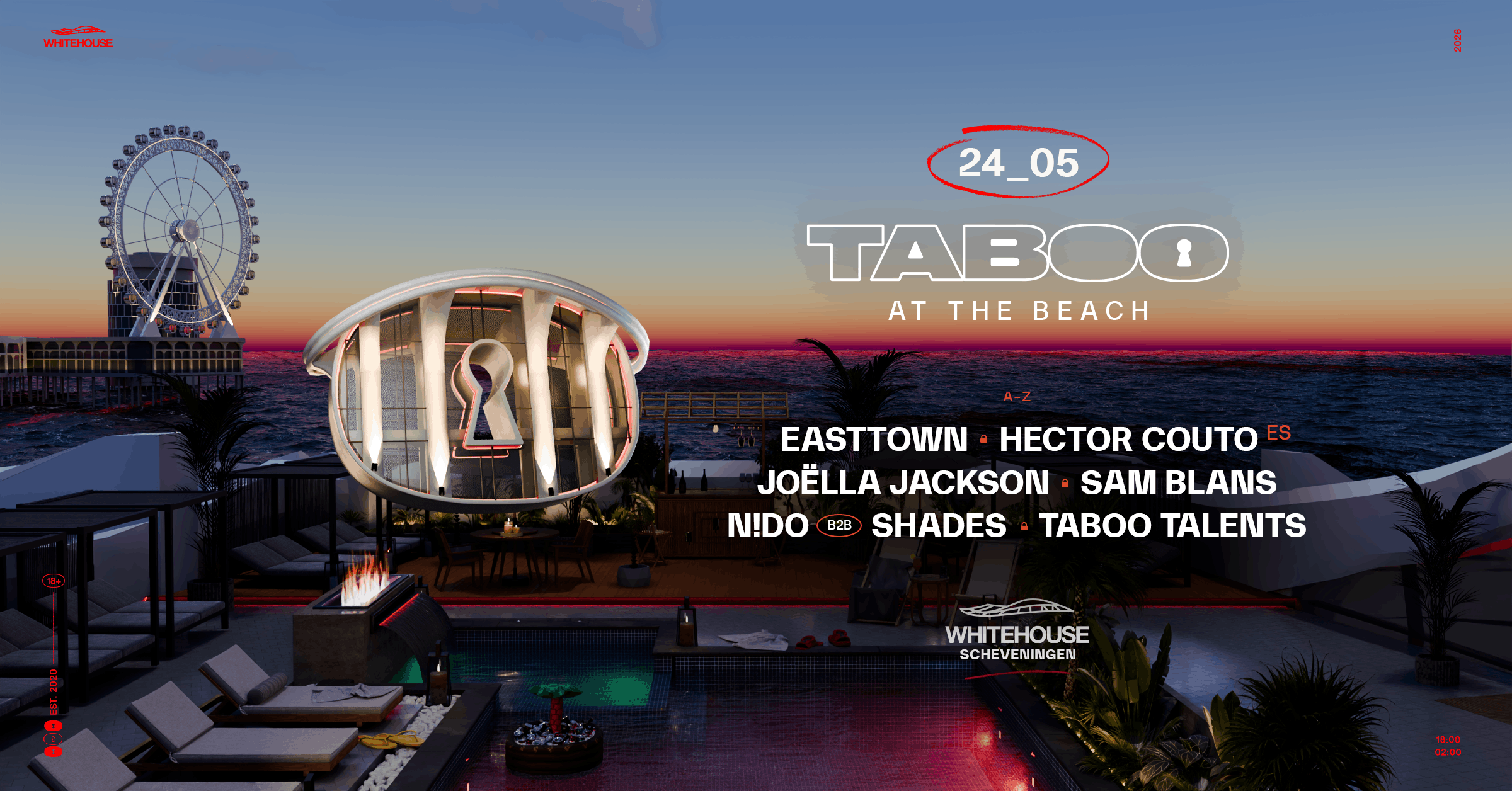 TABOO AT THE BEACH @ WHITE HOUSE SCHEVENINGEN