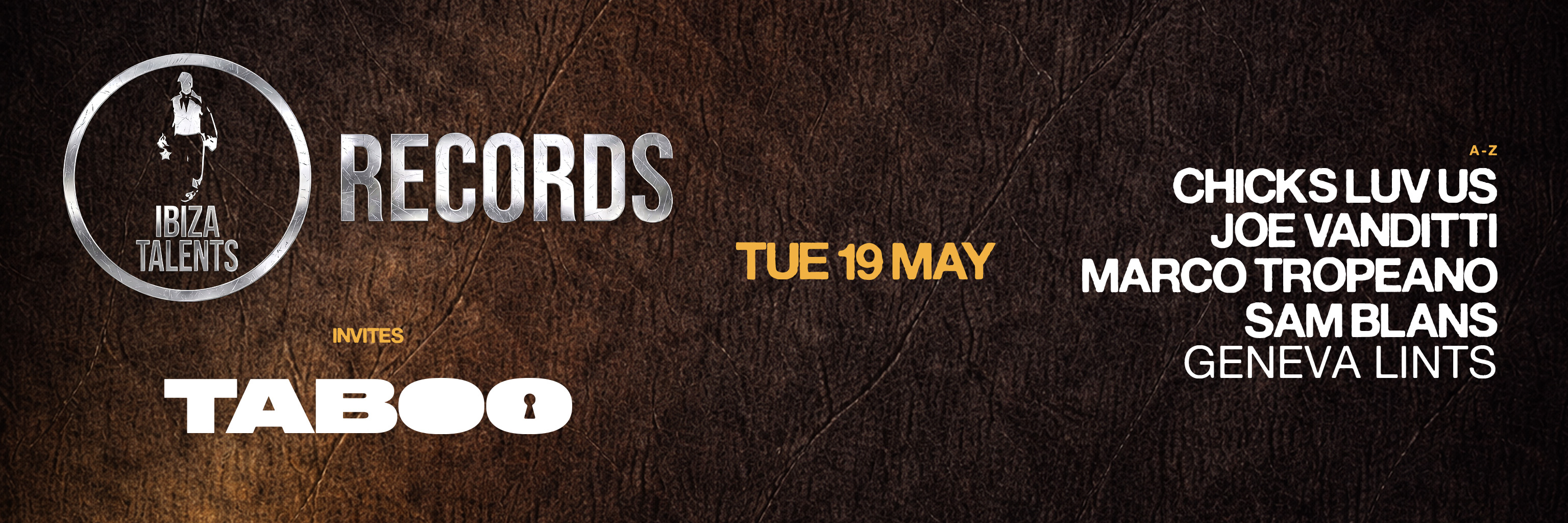 TABOO X IBIZA TALENTS 19 MAY 2026